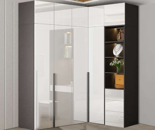 Tủ quần áo góc L đẹp gỗ công nghiệp